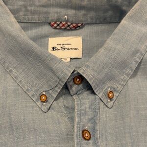 Ben Sherman Light Blue Casual Button Down Shirt